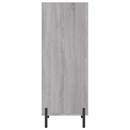 skænk 34,5x32,5x90 cm konstrueret træ grå sonoma-eg