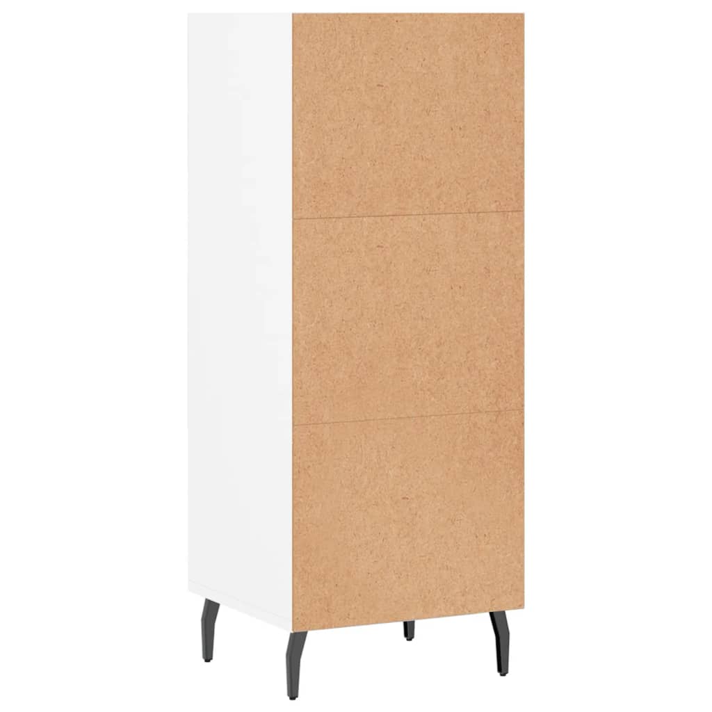 skænk 34,5x32,5x90 cm konstrueret træ hvid