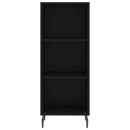 skænk 34,5x32,5x90 cm konstrueret træ sort