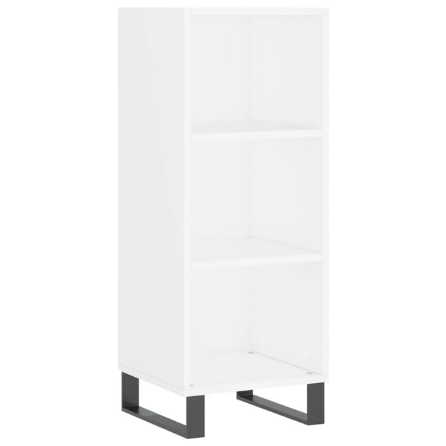 skænk 34,5x32,5x90 cm konstrueret træ hvid