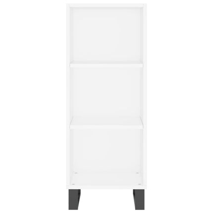 skænk 34,5x32,5x90 cm konstrueret træ hvid