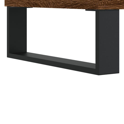 skænk 34,5x32,5x90 cm konstrueret træ brun egetræsfarve