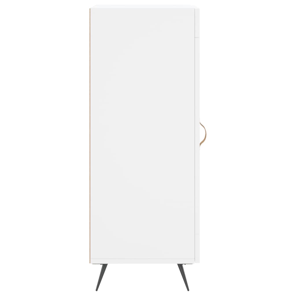 skænk 34,5x34x90 cm konstrueret træ hvid