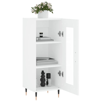 skænk 34,5x34x90 cm konstrueret træ hvid