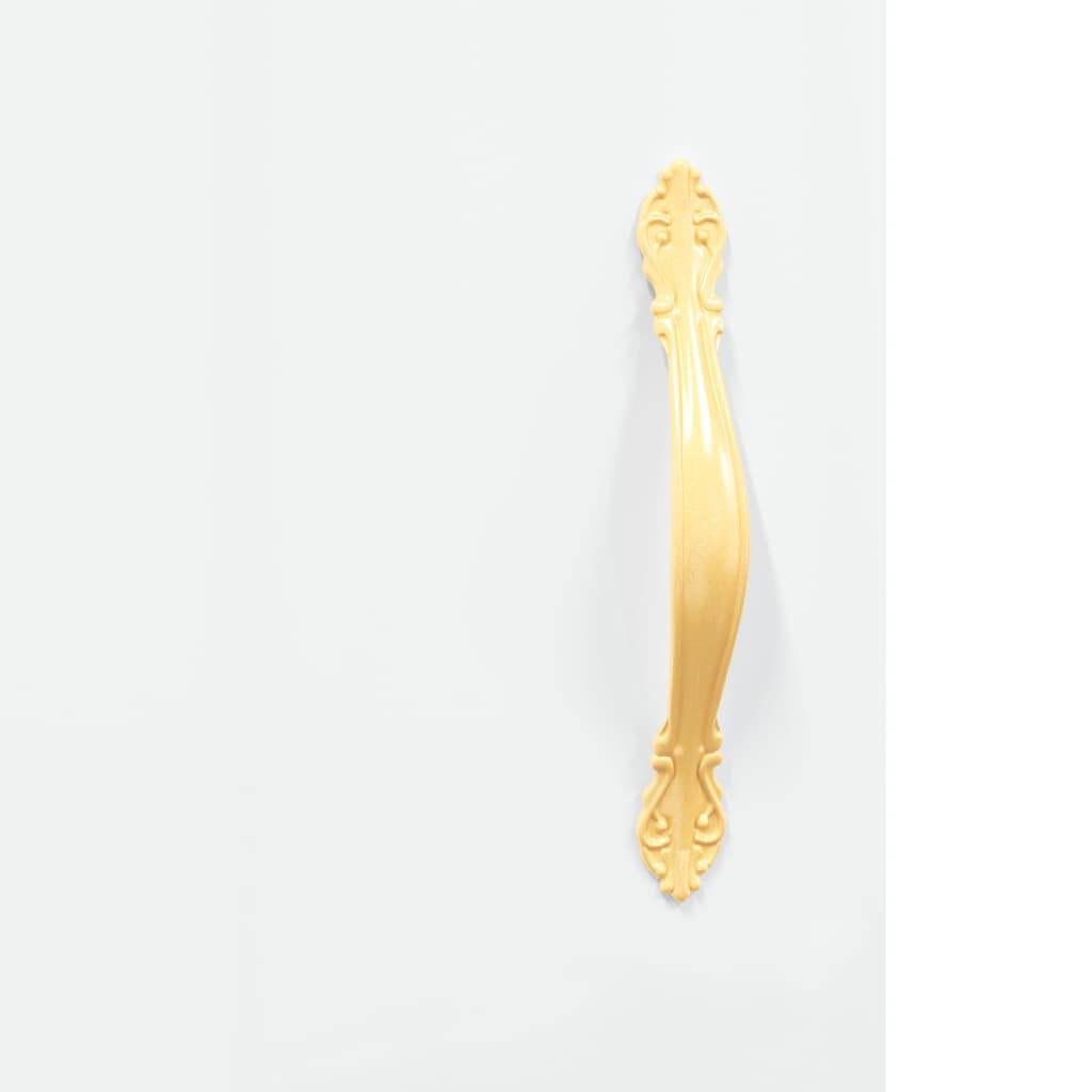 skænk 34,5x34x90 cm konstrueret træ hvid højglans