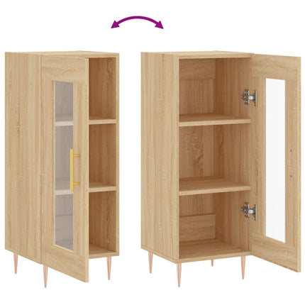 skænk 34,5x34x90 cm konstrueret træ sonoma-eg