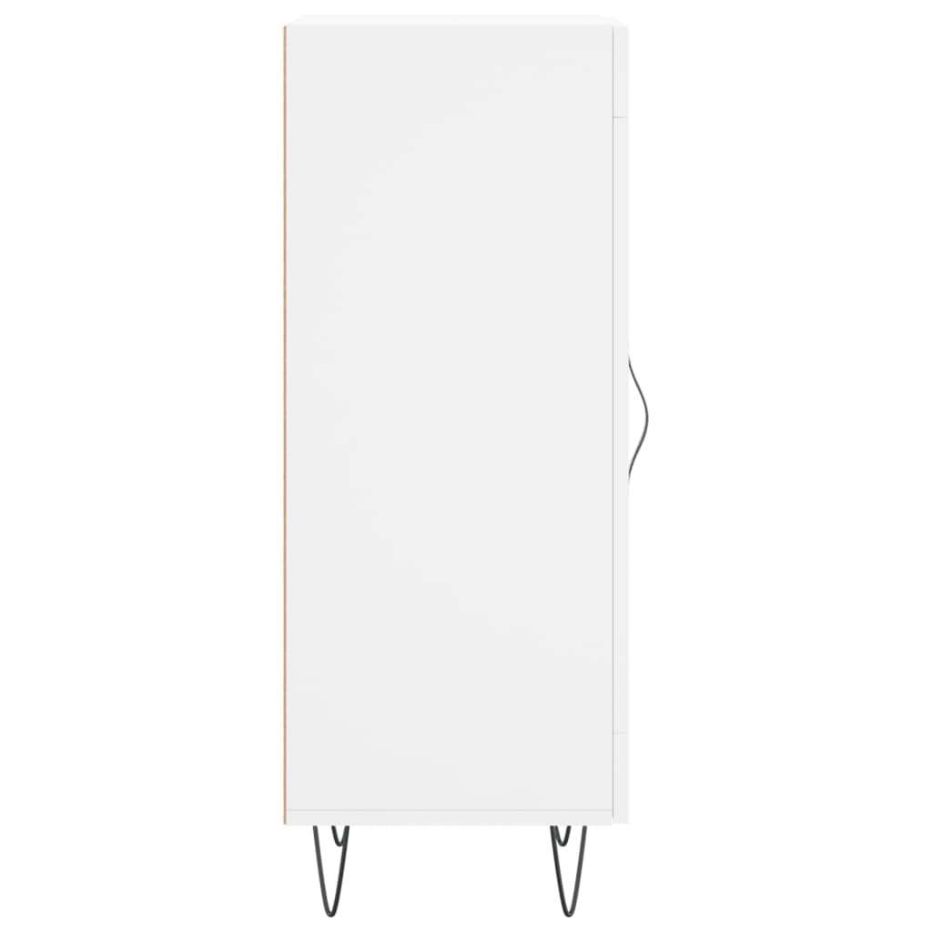 skænk 34,5x34x90 cm konstrueret træ hvid