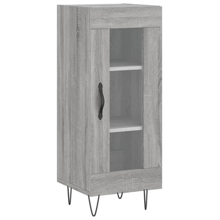 skænk 34,5x34x90 cm konstrueret træ grå sonoma-eg