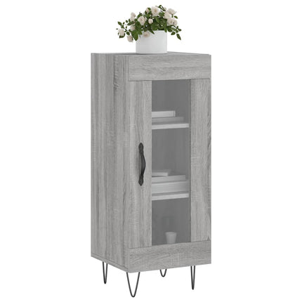 skænk 34,5x34x90 cm konstrueret træ grå sonoma-eg