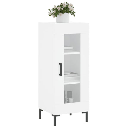 skænk 34,5x34x90 cm konstrueret træ hvid