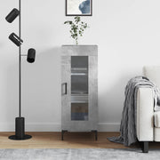 skænk 34,5x34x90 cm konstrueret træ betongrå