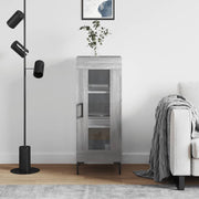 skænk 34,5x34x90 cm konstrueret træ grå sonoma-eg