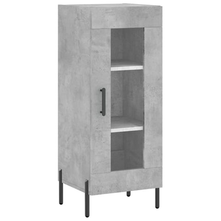 skænk 34,5x34x90 cm konstrueret træ betongrå