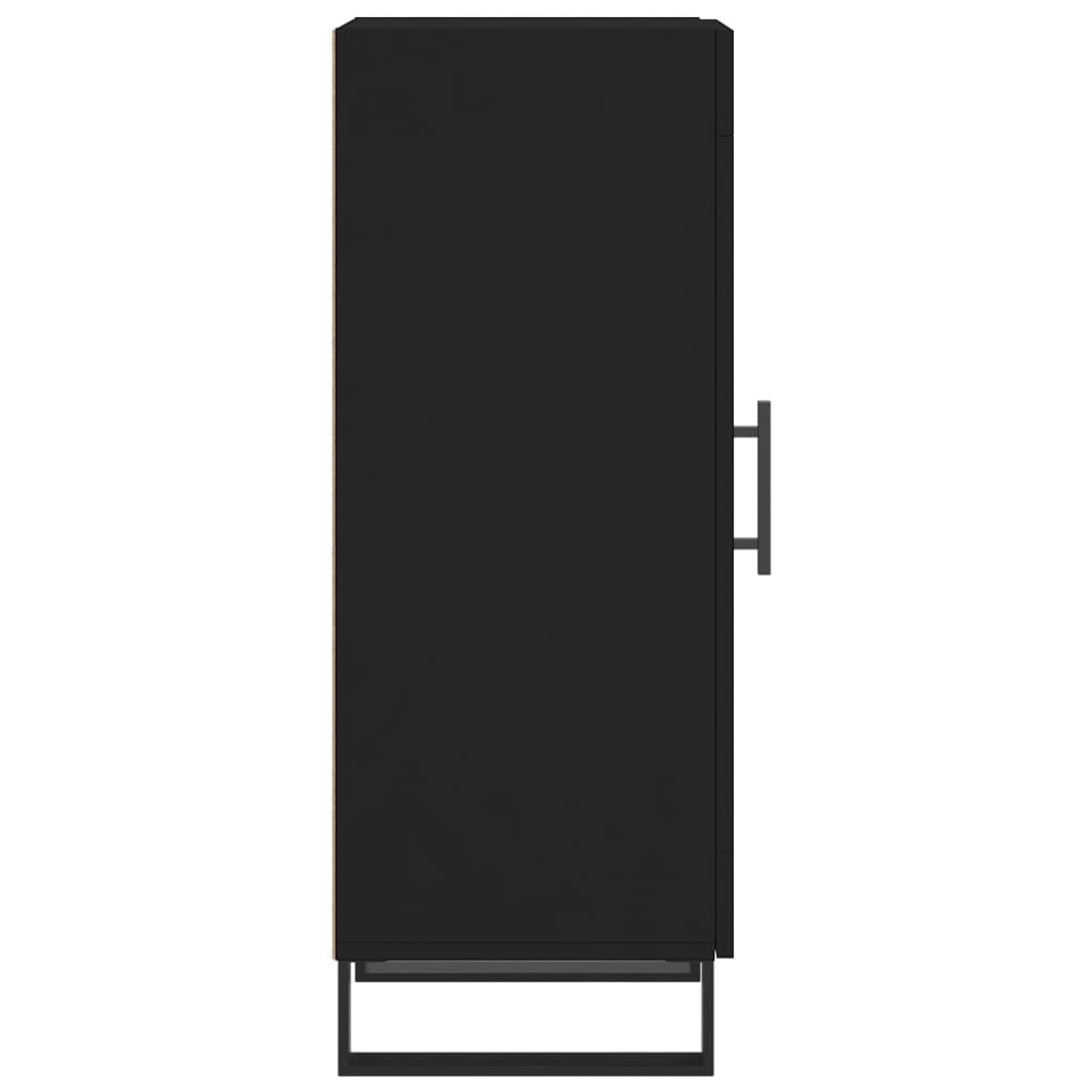 skænk 34,5x34x90 cm konstrueret træ sort