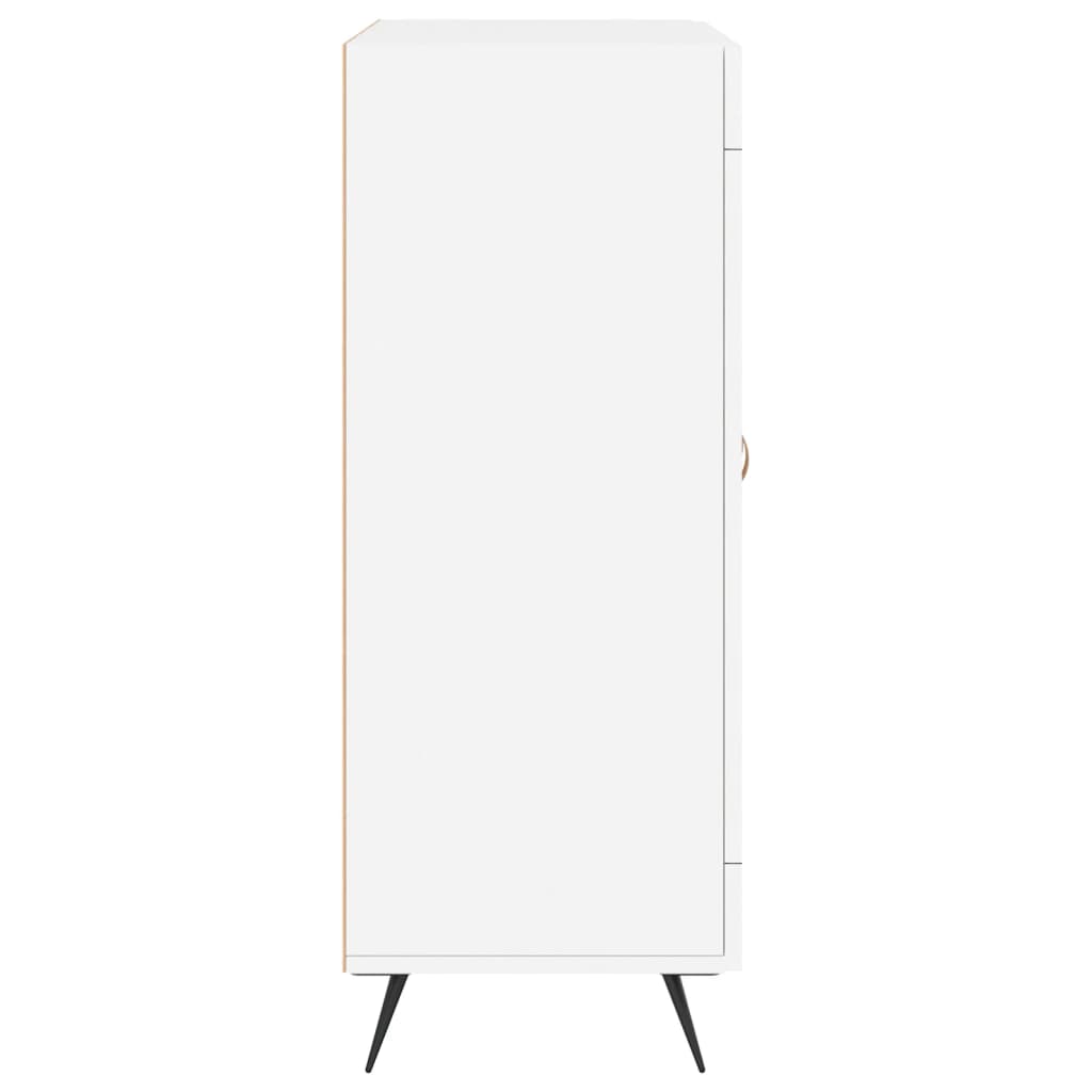 skænk 69,5x34x90 cm konstrueret træ hvid