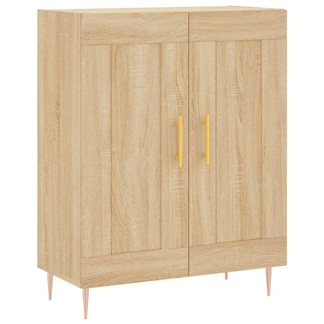 skænk 69,5x34x90 cm konstrueret træ sonoma-eg
