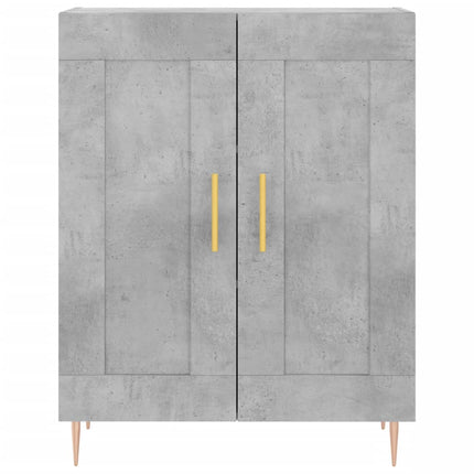 skænk 69,5x34x90 cm konstrueret træ betongrå