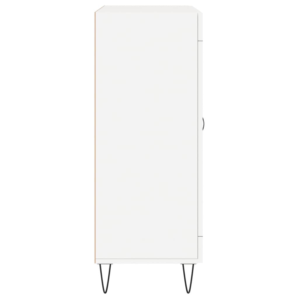 skænk 69,5x34x90 cm konstrueret træ hvid