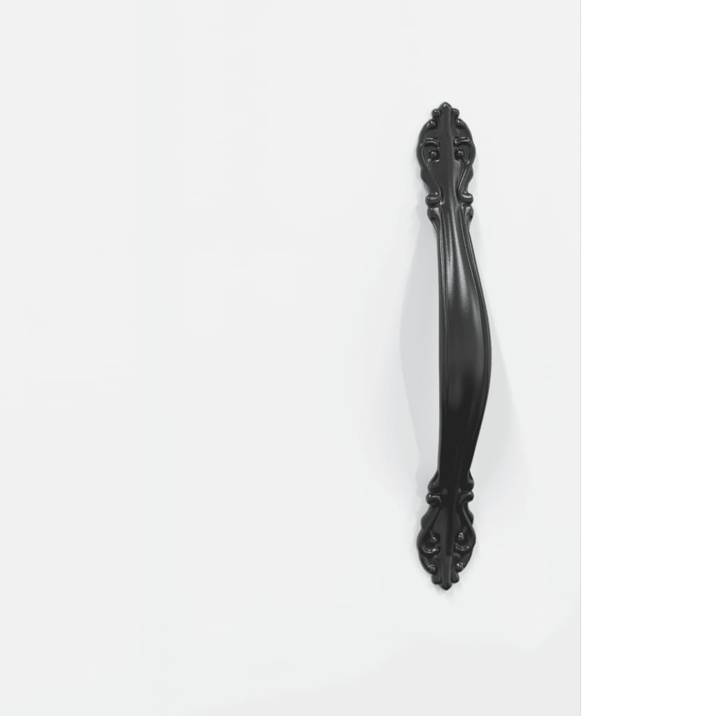 skænk 69,5x34x90 cm konstrueret træ hvid højglans