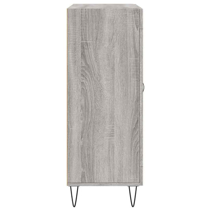 skænk 69,5x34x90 cm konstrueret træ grå sonoma-eg
