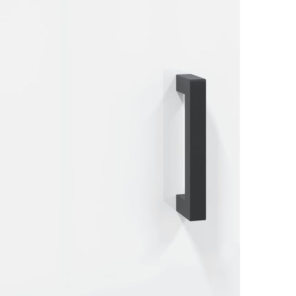 skænk 69,5x34x90 cm konstrueret træ hvid højglans