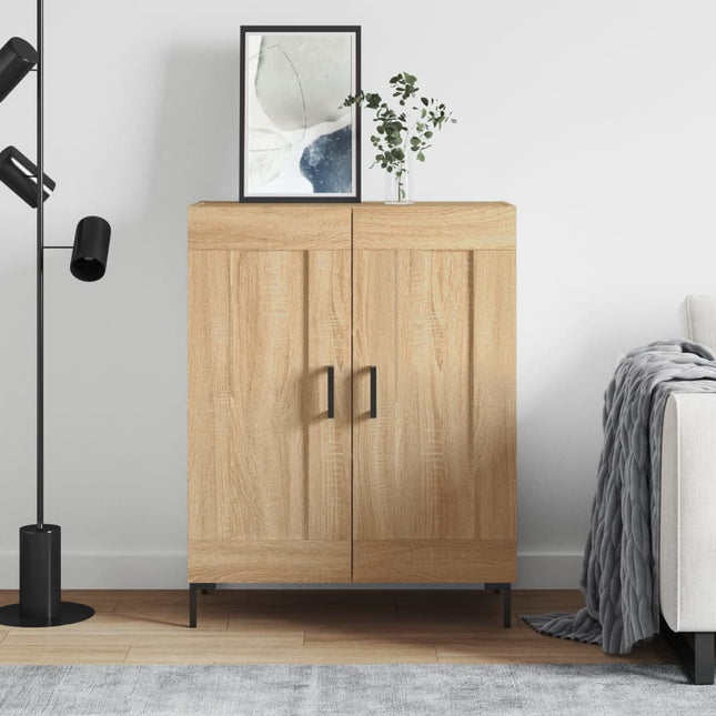 skænk 69,5x34x90 cm konstrueret træ sonoma-eg
