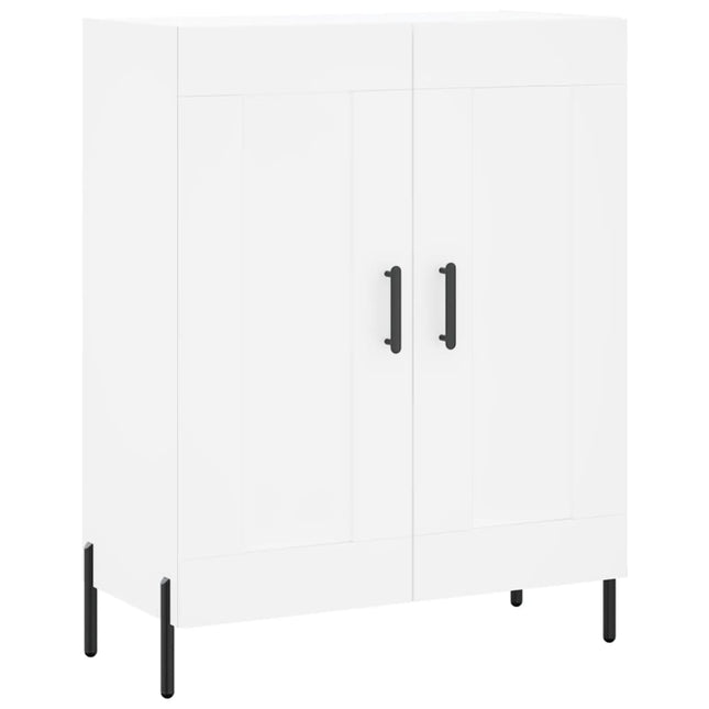 skænk 69,5x34x90 cm konstrueret træ hvid