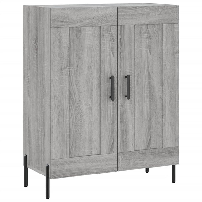 skænk 69,5x34x90 cm konstrueret træ grå sonoma-eg