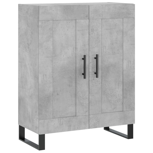 skænk 69,5x34x90 cm konstrueret træ betongrå