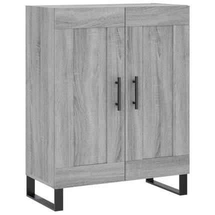 skænk 69,5x34x90 cm konstrueret træ grå sonoma-eg