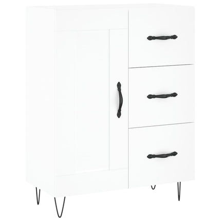 skænk 69,5x34x90 cm konstrueret træ hvid