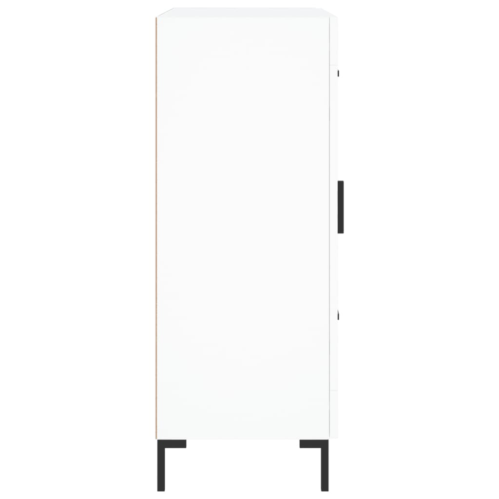 skænk 69,5x34x90 cm konstrueret træ hvid