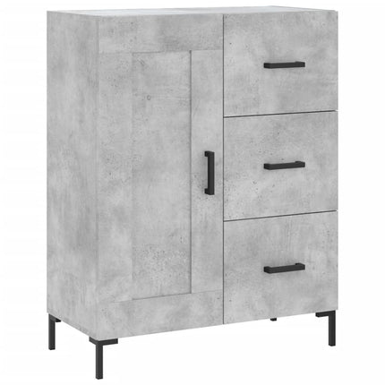 skænk 69,5x34x90 cm konstrueret træ betongrå