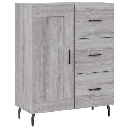 skænk 69,5x34x90 cm konstrueret træ grå sonoma-eg