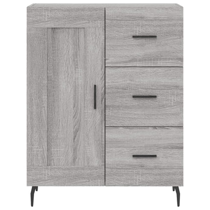 skænk 69,5x34x90 cm konstrueret træ grå sonoma-eg