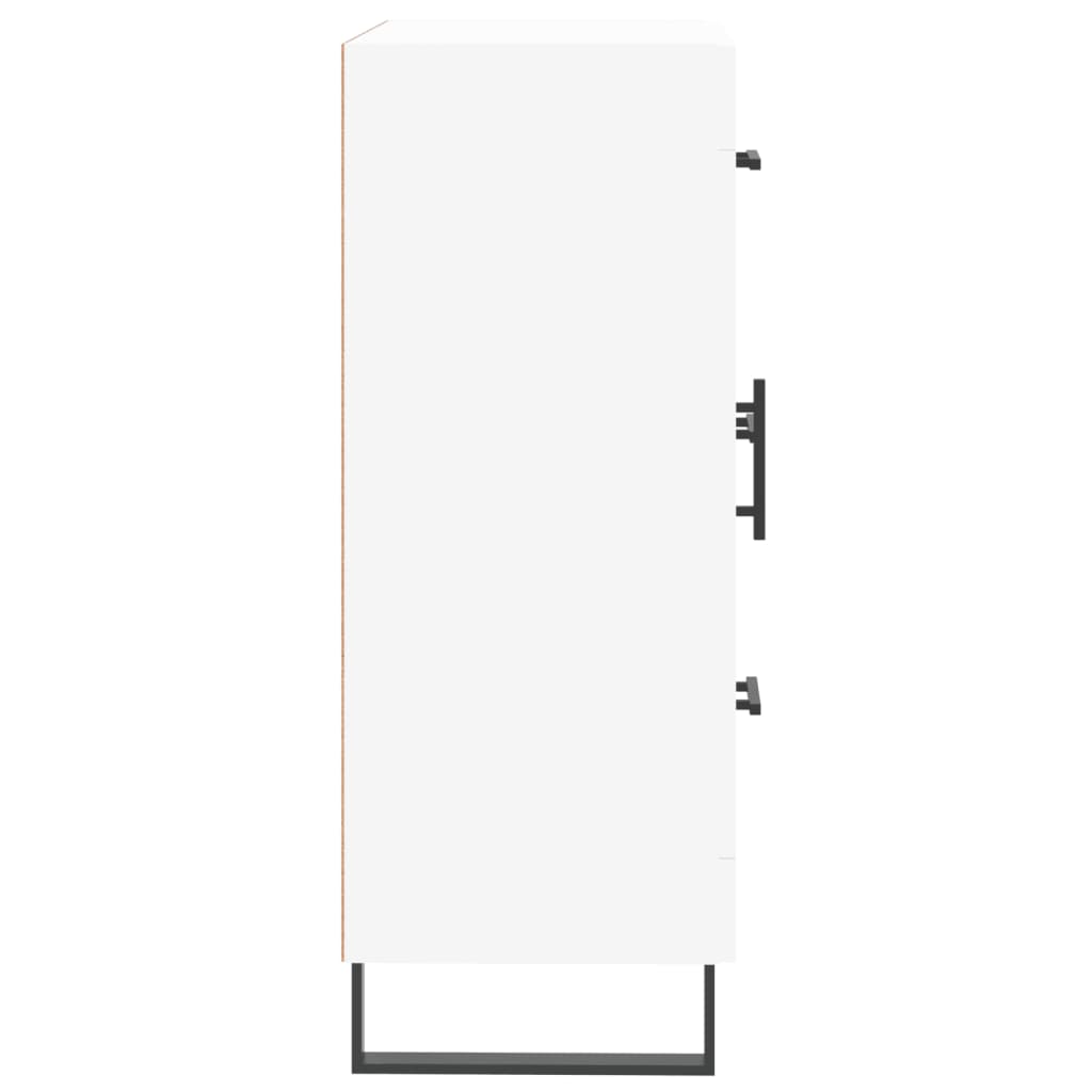 skænk 69,5x34x90 cm konstrueret træ hvid
