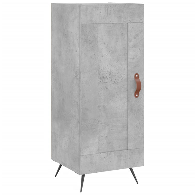 skænk 34,5x34x90 cm konstrueret træ betongrå