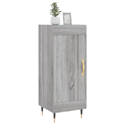 skænk 34,5x34x90 cm konstrueret træ grå sonoma-eg