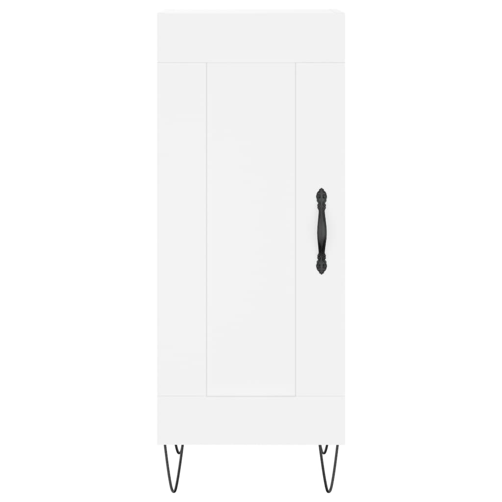 skænk 34,5x34x90 cm konstrueret træ hvid