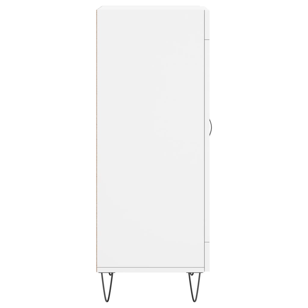 skænk 34,5x34x90 cm konstrueret træ hvid