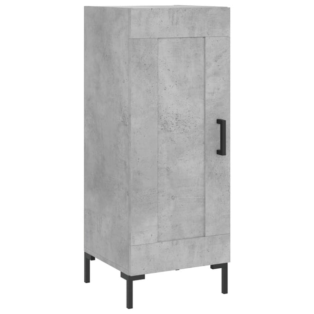 skænk 34,5x34x90 cm konstrueret træ betongrå