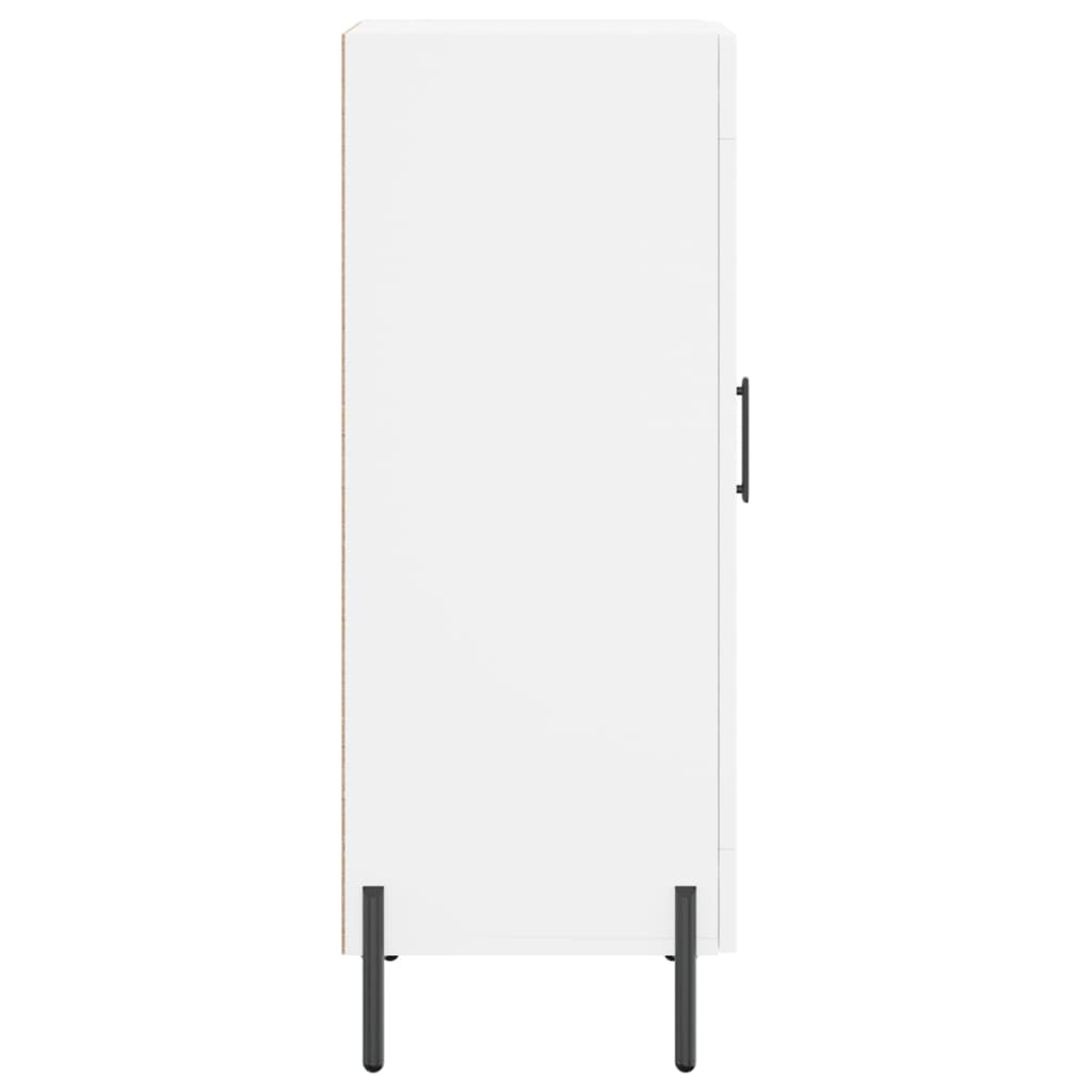 skænk 34,5x34x90 cm konstrueret træ hvid