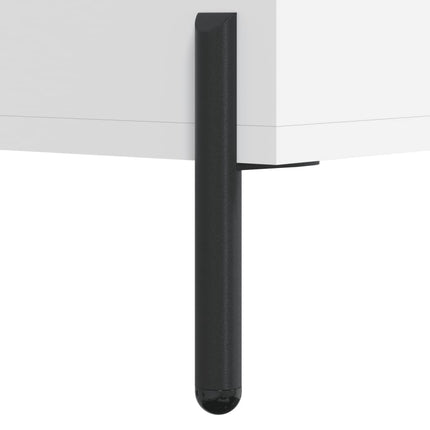 skænk 34,5x34x90 cm konstrueret træ hvid