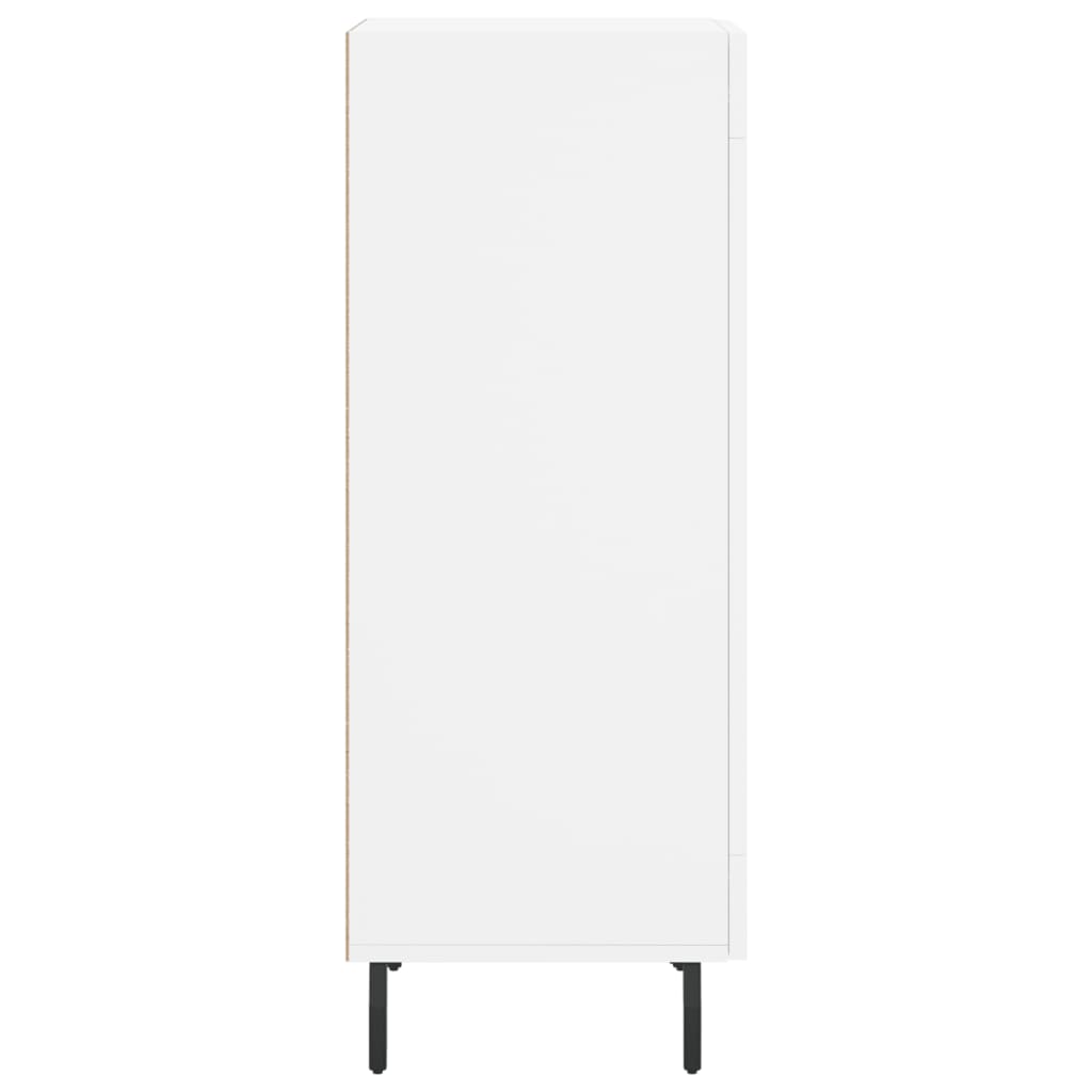 skænk 34,5x34x90 cm konstrueret træ hvid