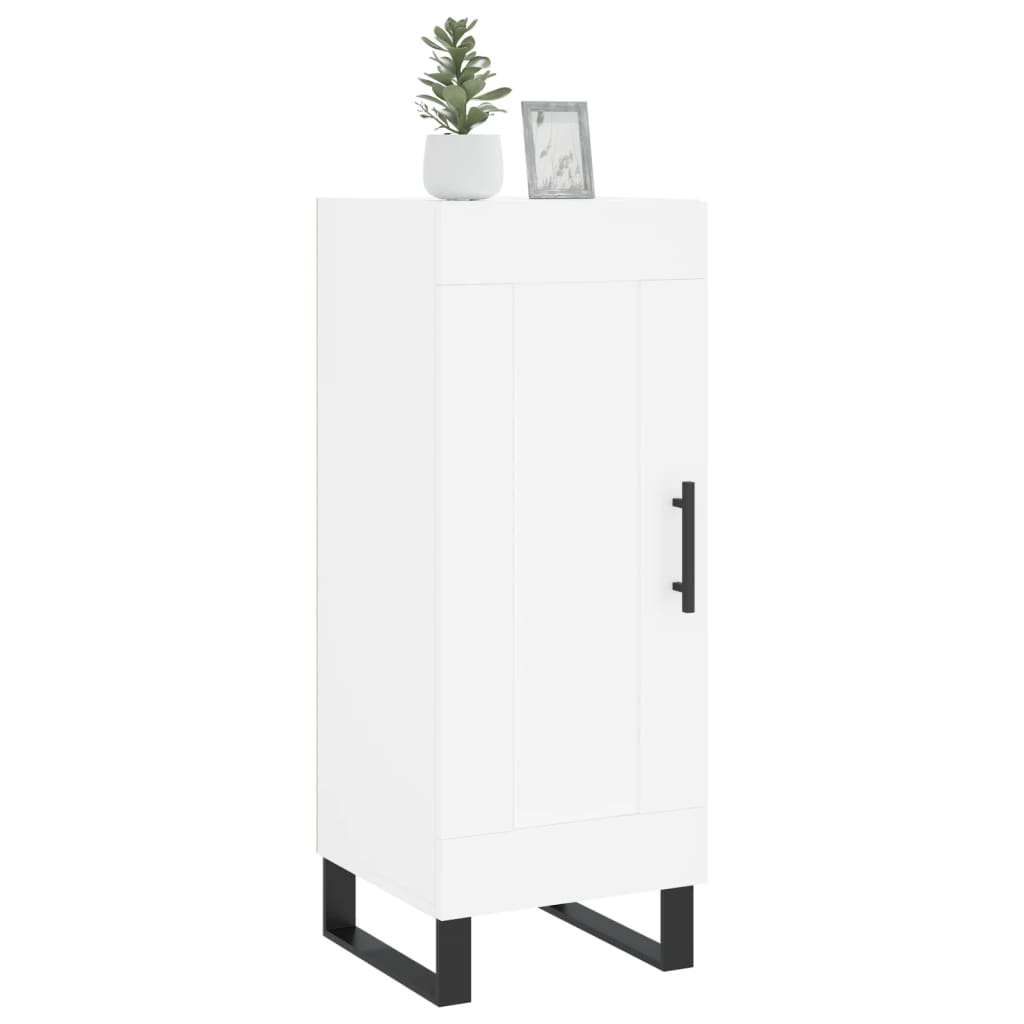 skænk 34,5x34x90 cm konstrueret træ hvid