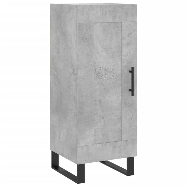 skænk 34,5x34x90 cm konstrueret træ betongrå