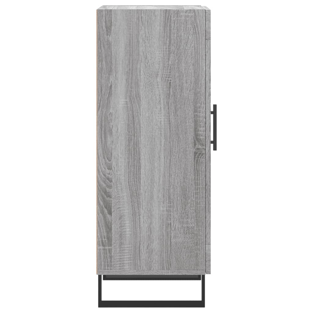 skænk 34,5x34x90 cm konstrueret træ grå sonoma-eg