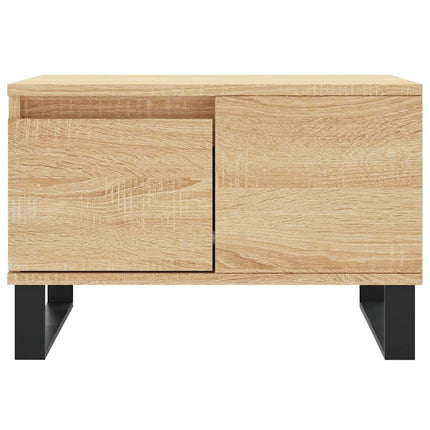 sofabord 55x55x36,5 cm konstrueret træ sonoma-eg