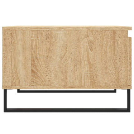 sofabord 55x55x36,5 cm konstrueret træ sonoma-eg