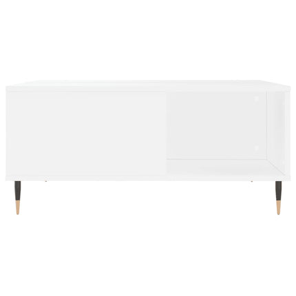 sofabord 80x80x36,5 cm konstrueret træ hvid